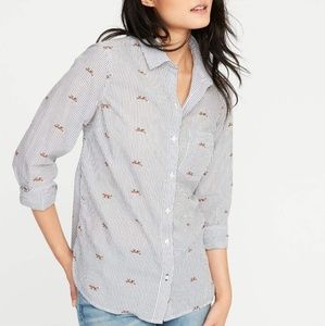 Old Navy classic striped fox long sleeves